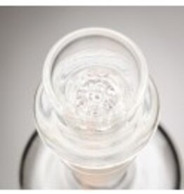 Blazing Blue Glass BBG Male 19mm Clear Honeycomb Gong Slide