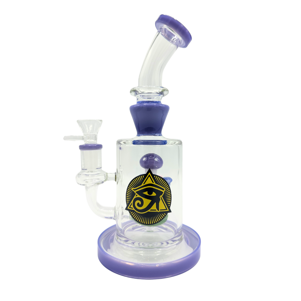 Ra Shop RA SHOP Mushroom Waterpipe with Side Logo Purple