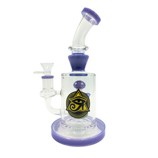 Ra Shop RA SHOP Mushroom Waterpipe with Side Logo Purple