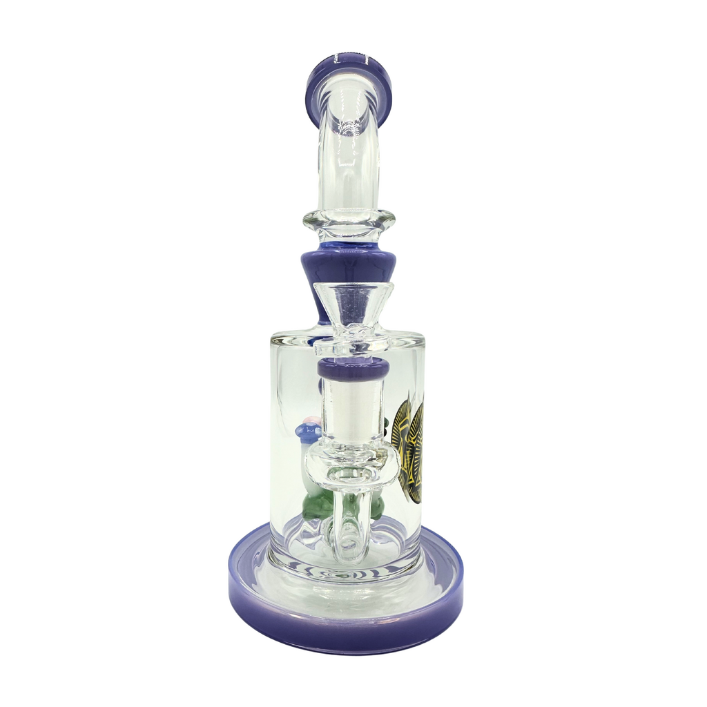Ra Shop RA SHOP Mushroom Waterpipe with Side Logo Purple