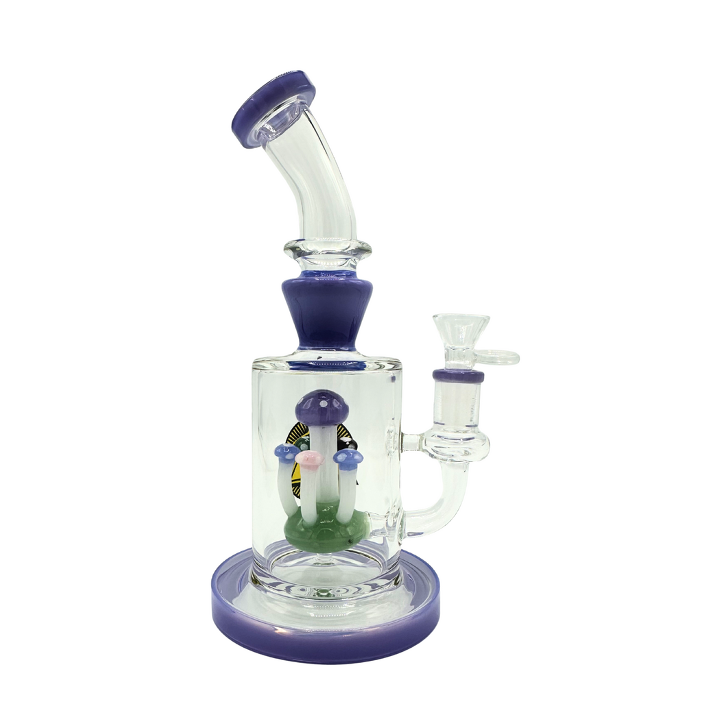 Ra Shop RA SHOP Mushroom Waterpipe with Side Logo Purple