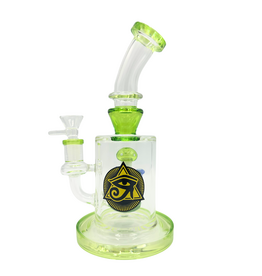Ra Shop Mushroom Water Pipe with Slime Green Accents
