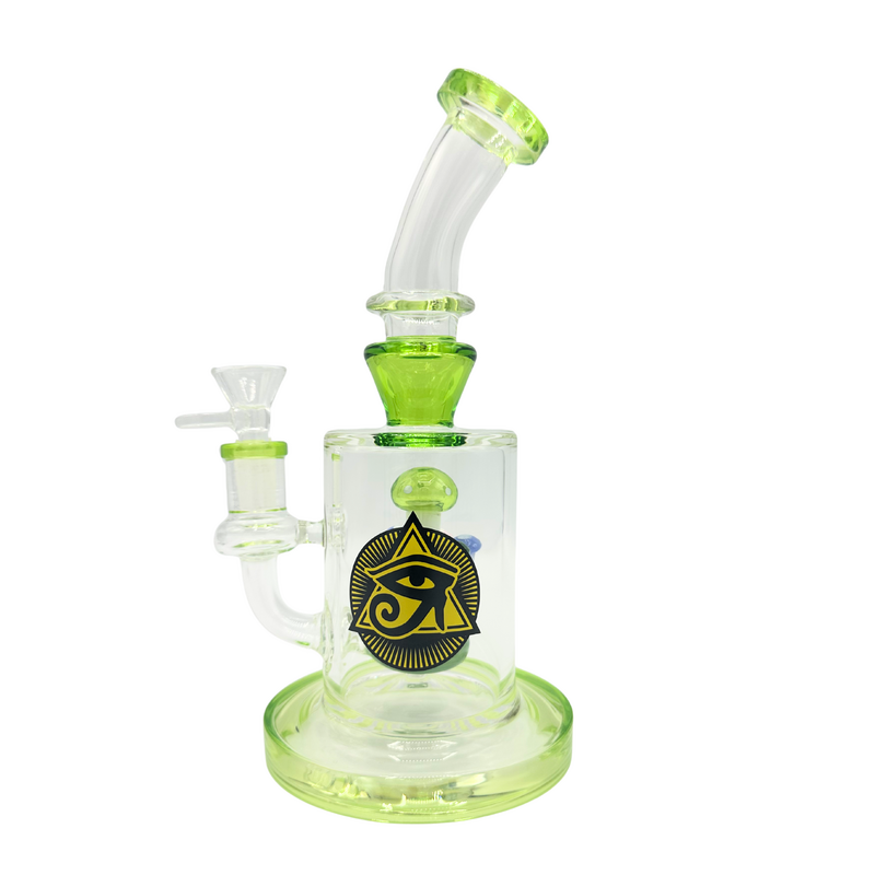 Ra Shop Mushroom Water Pipe with Slime Green Accents