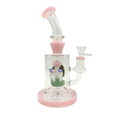 Ra Shop RA SHOP Mushroom Waterpipe with Side Logo Pink