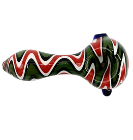 Ra Shop Multi Colored Wig Wag Hand Pipe
