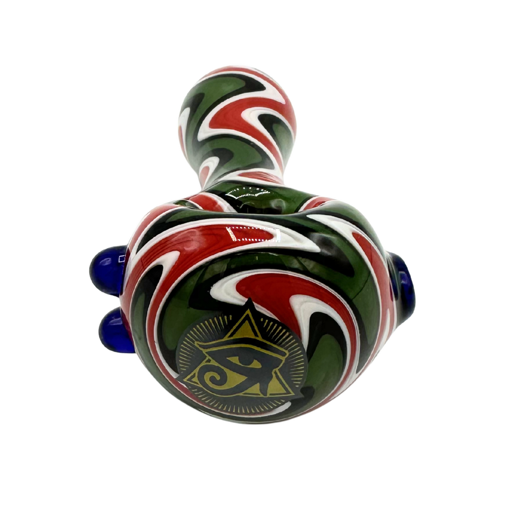 Ra Shop Multi Colored Wig Wag Hand Pipe