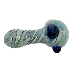 Ra Shop Small Opaque Swirl w/ Bump Hand Pipe
