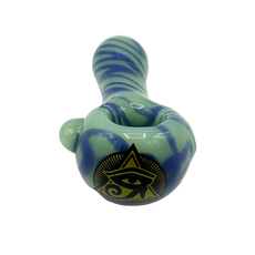 Ra Shop RA SHOP Small Opaque Swirl w/ Bump Hand Pipe