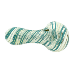 Ra Shop RA SHOP Small Clear Swirl Hand Pipe