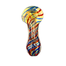 Ra Shop RA SHOP Small Clear Swirl Hand Pipe