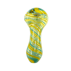 Ra Shop RA SHOP Small Clear Swirl Hand Pipe