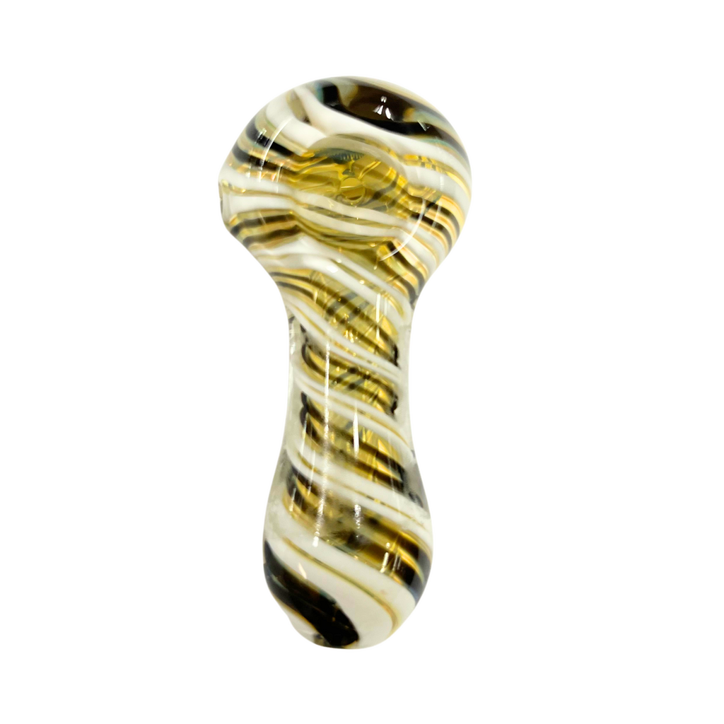 Ra Shop RA SHOP Small Clear Swirl Hand Pipe