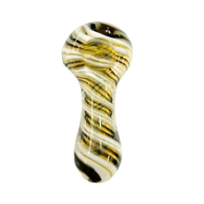 Ra Shop RA SHOP Small Clear Swirl Hand Pipe