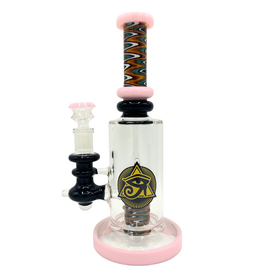 Ra Shop RA SHOP Wig Wag Waterpipe with Logo Pink