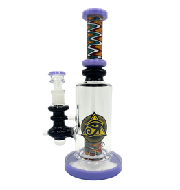 Ra Shop RA SHOP Wig Wag Waterpipe with Logo Purple