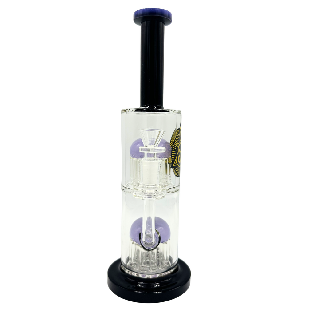 Ra Shop RA SHOP Double Shower Perc Waterpipe w/ Logo