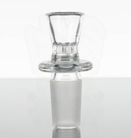 Blazing Blue Glass BBG Male 19mm Clear Honeycomb Gong Slide