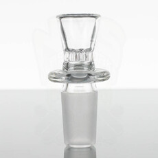 Blazing Blue Glass BBG Male 19mm Clear Honeycomb Gong Slide