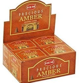 HEM Incense Hem 10pc Cones Precious Amber