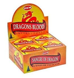 HEM Incense Hem 10pc Cones Dragons Blood