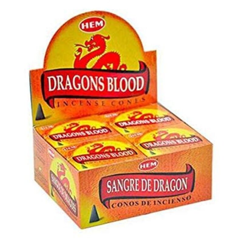 HEM Incense Hem 10pc Cones Dragons Blood