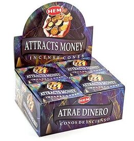 HEM Incense Hem 10pc Cones Attracts Money