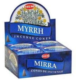 HEM Incense Hem 10pc Cones Myrrh