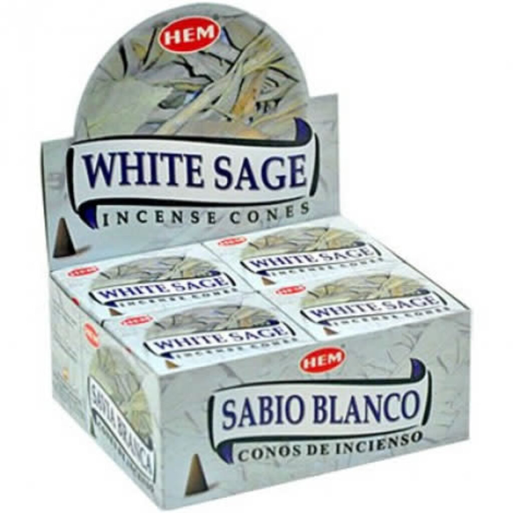 HEM Incense Hem 10pc Cones White Sage