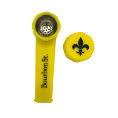 Bourbon St. Silicone Hand Pipe Yellow