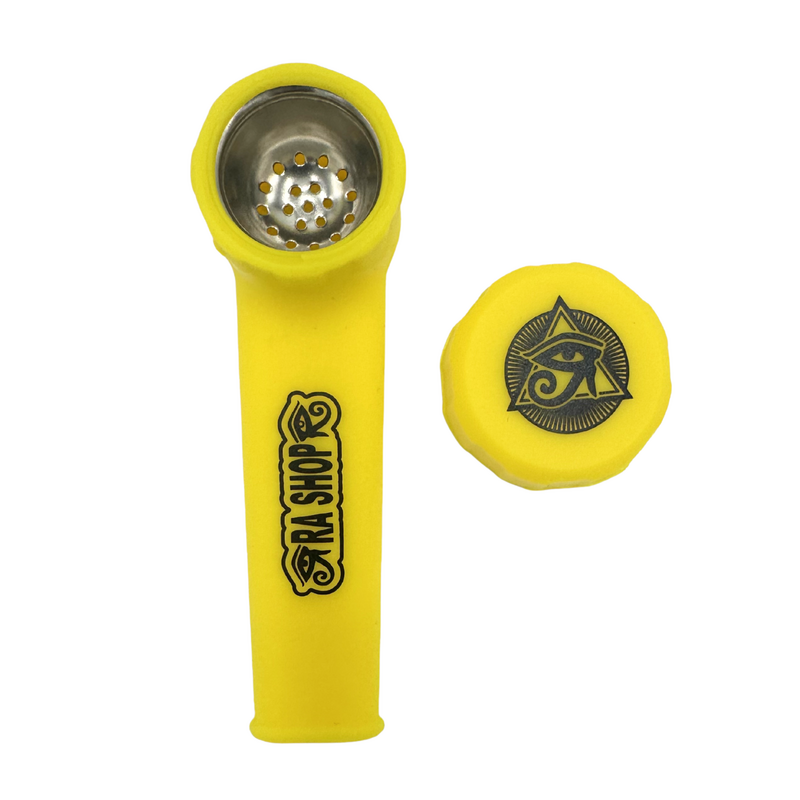 Ra Shop Silicone Hand Pipe Yellow