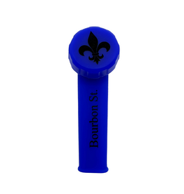 Bourbon St. Silicone Hand Pipe Blue