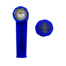 Bourbon St. Silicone Hand Pipe Blue