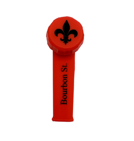 Bourbon St. Silicone Hand Pipe Red