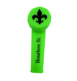 Bourbon St. Silicone Hand Pipe Green