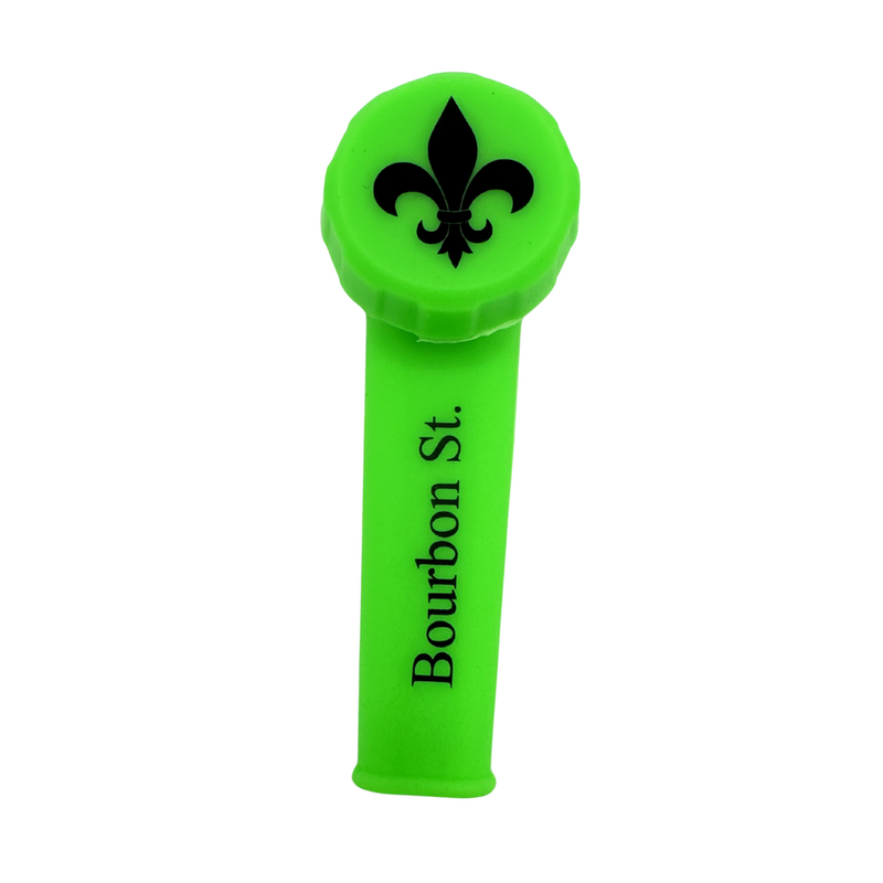 Bourbon St. Silicone Hand Pipe Green