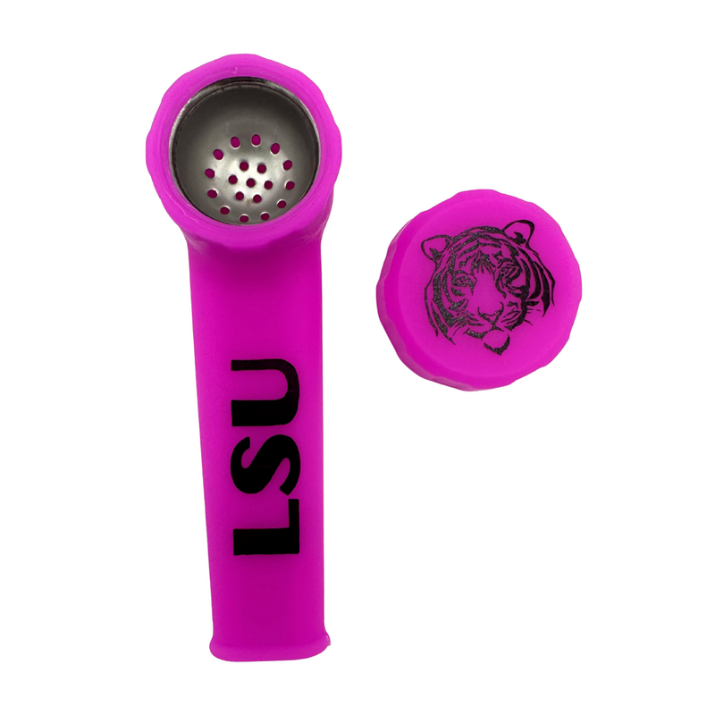 LSU Silicone Hand Pipe Purple