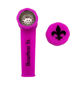 Bourbon St. Silicone Hand Pipe Purple