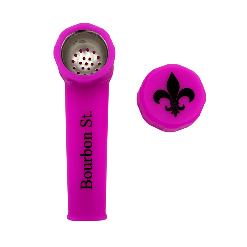 Bourbon St. Silicone Hand Pipe Purple
