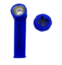 French Quarter Silicone Hand Pipe Blue