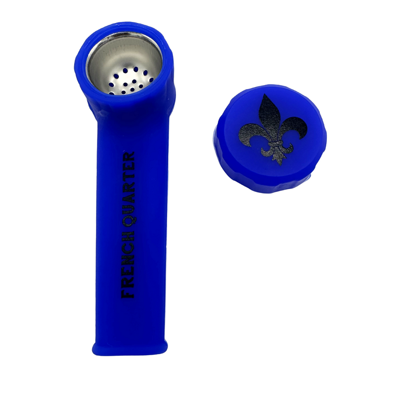French Quarter Silicone Hand Pipe Blue