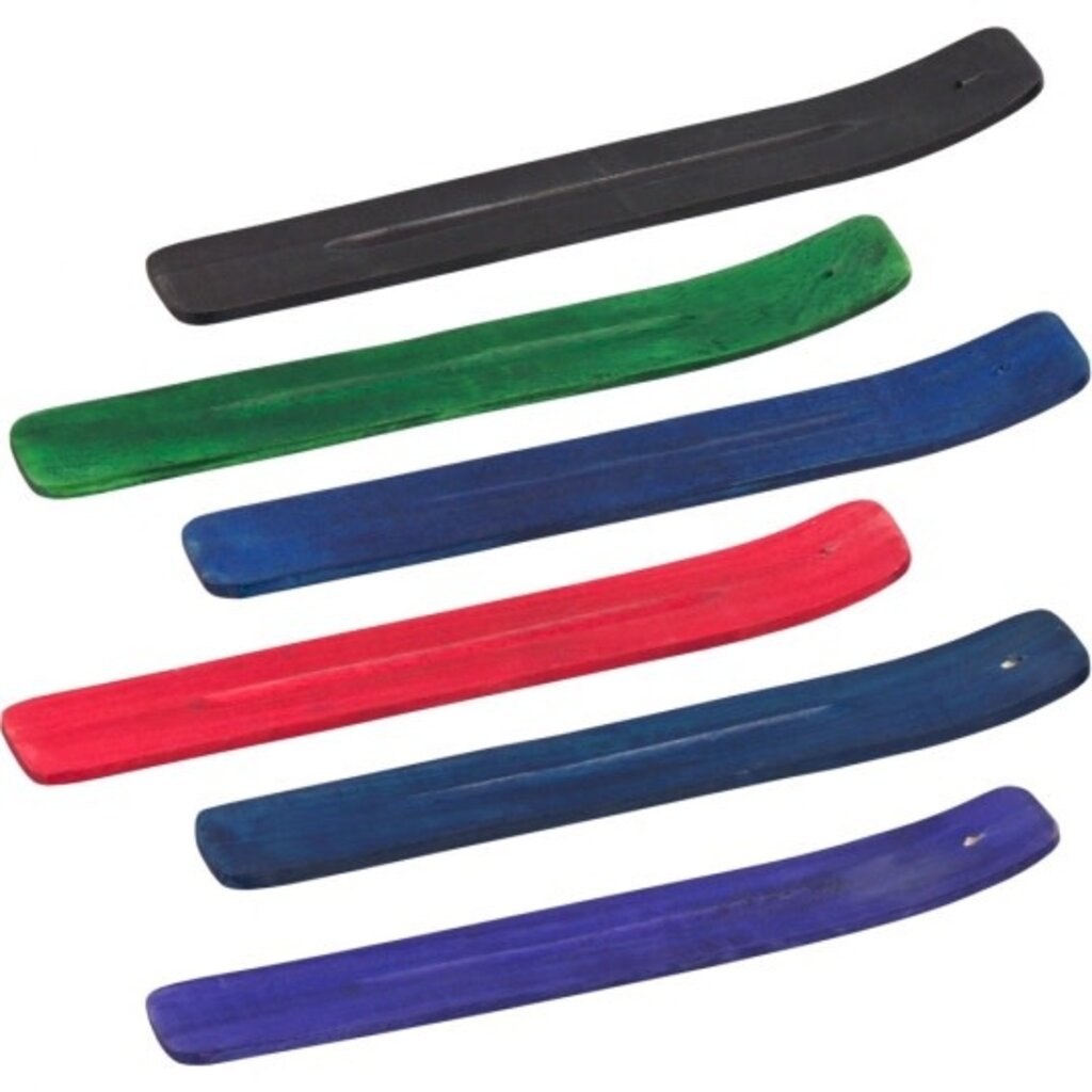 Basic Wood Incense Holder Plain Colored