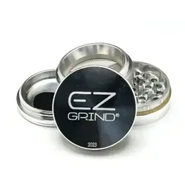 EZ Grind 4pc 56mm Silver Herb Grinder