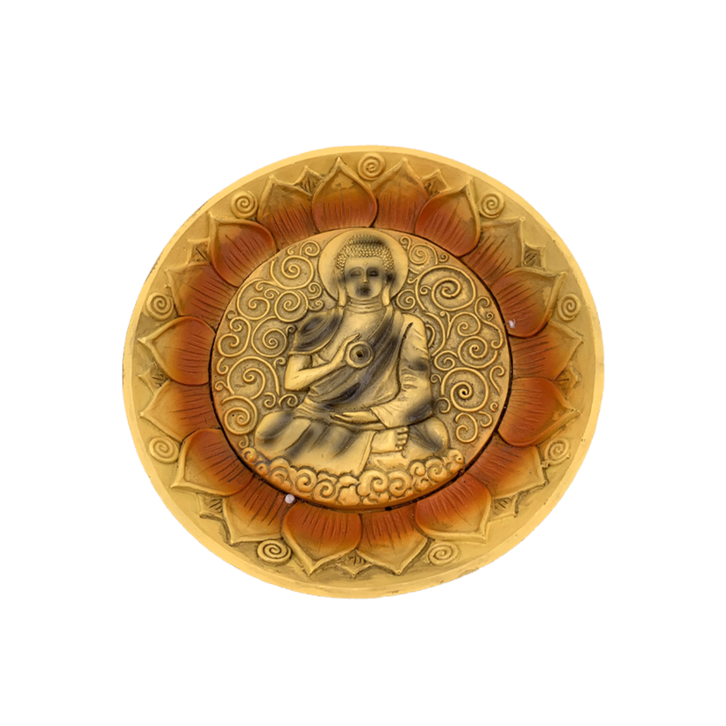 Round Buddha Incense Holder