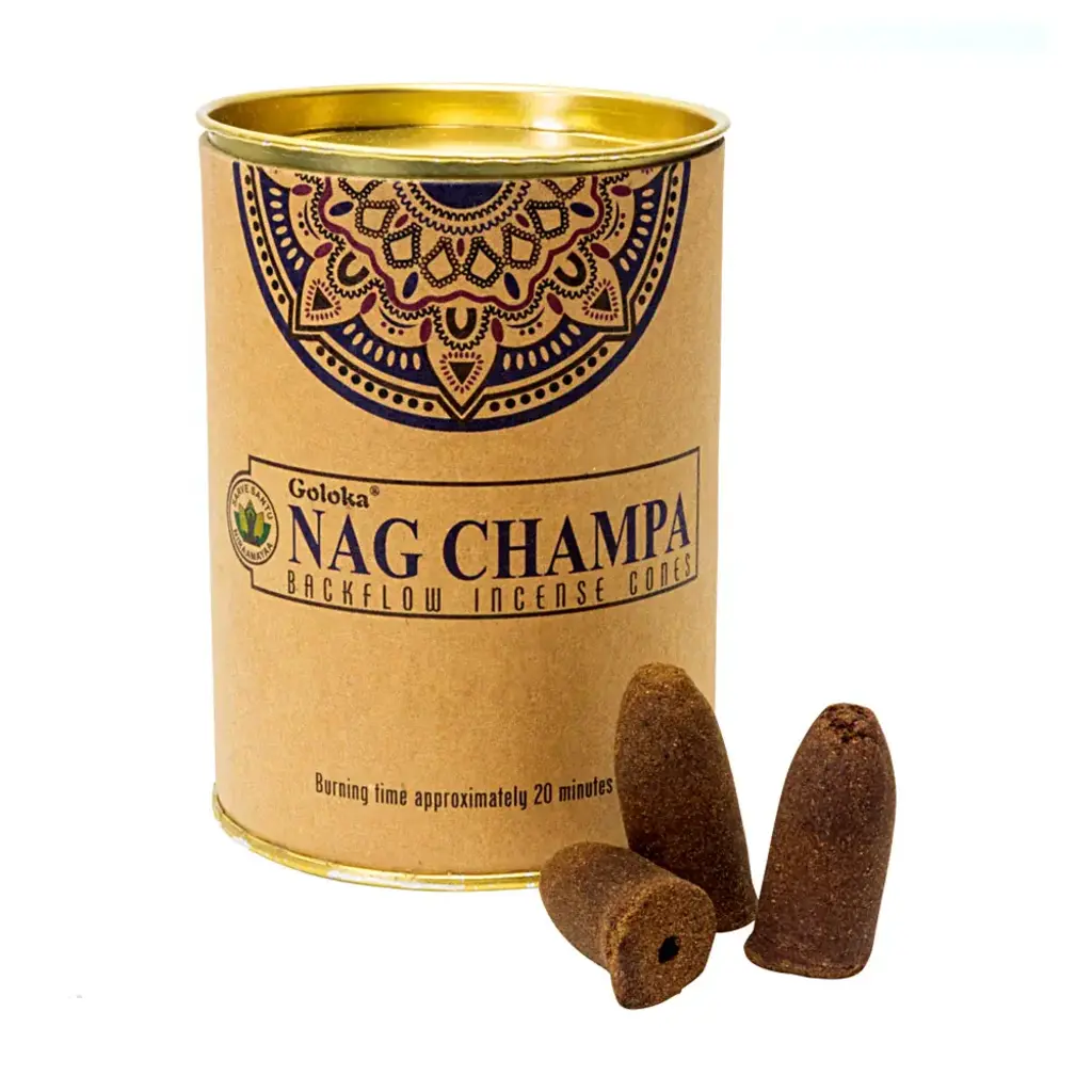 goloka Goloka Incense Backflow Cones 24pk Nag Champa