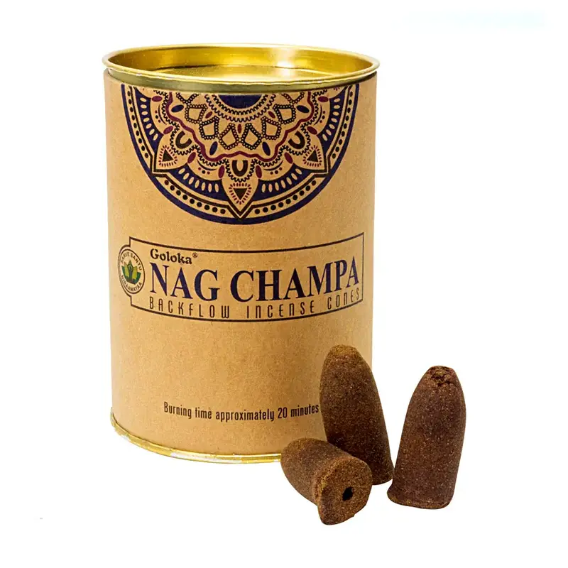 goloka Goloka Incense Backflow Cones 24pk Nag Champa