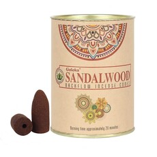 goloka Goloka Incense Backflow Cones 24pk Sandalwood