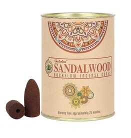 goloka Goloka Incense Backflow Cones 24pk Sandalwood