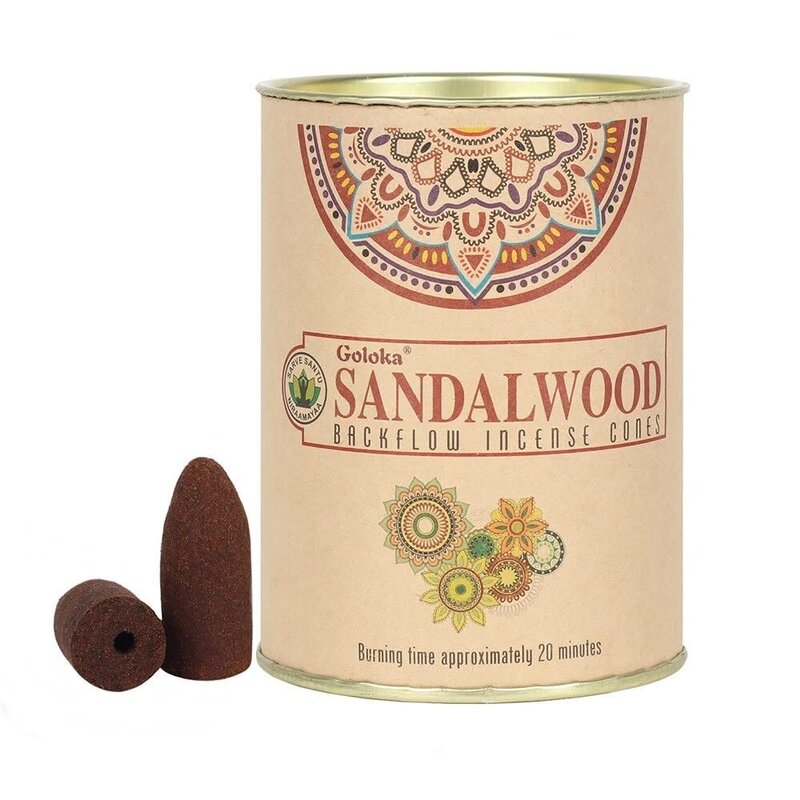 goloka Goloka Incense Backflow Cones 24pk Sandalwood