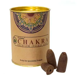 goloka Goloka Incense Backflow Cones 24pk Chakra