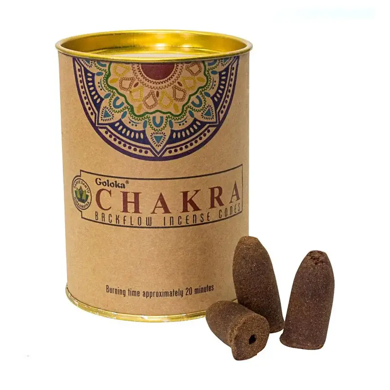 goloka Goloka Incense Backflow Cones 24pk Chakra